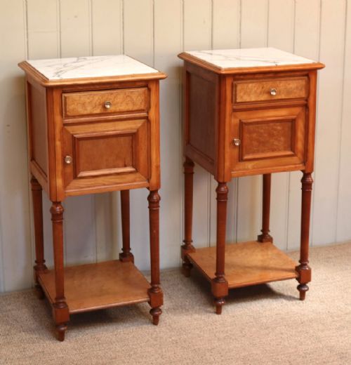 Pair of French Bedside Cabinets
