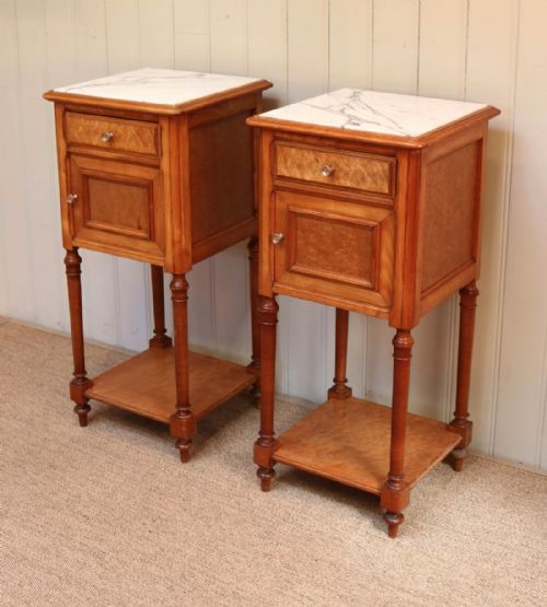 fig 1. Pair Of French Bedside Cabinets