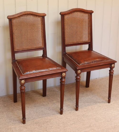 Pair of French Mahogany Chairs