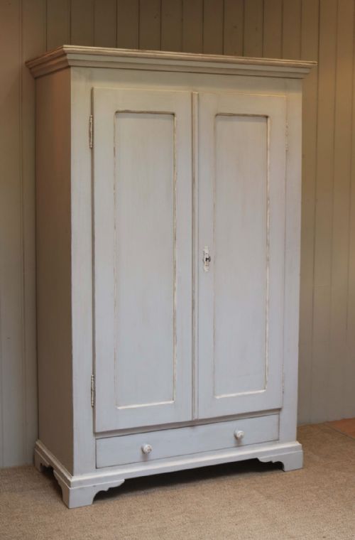 Late 19th Century Painted Continental Two Door Wardrobe