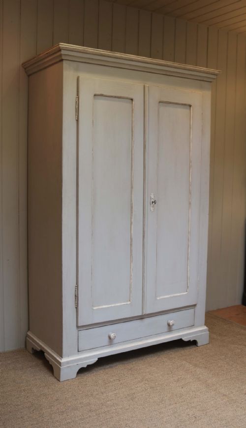 fig 1. Late 19th Century Painted Continental Two Door Wardrobe