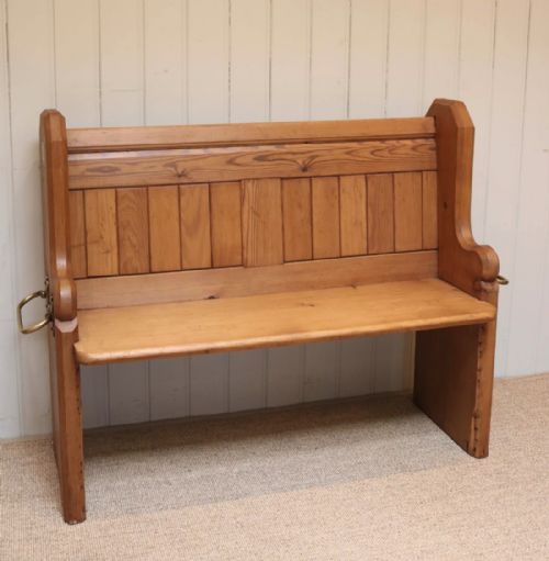 fig 1. Pine Church Pew From A Church In Edinburgh