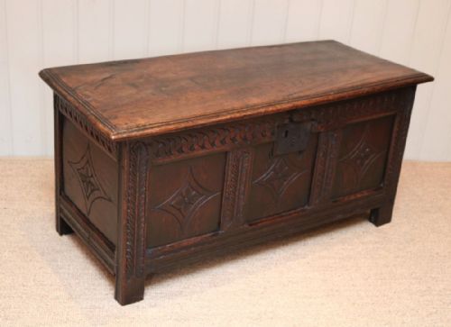 Early 18th Century Solid Oak Coffer