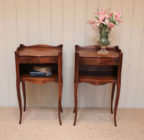 Pair of Cherrywood Bedside Cabinets