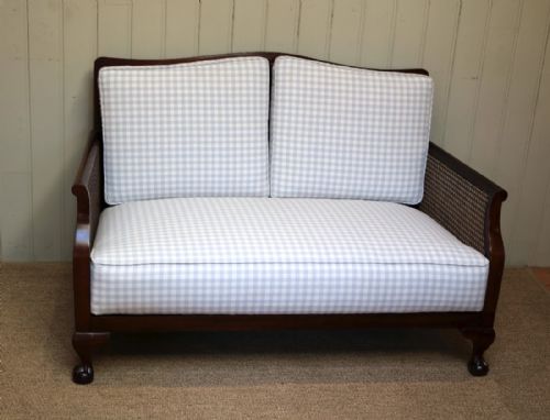 1920s Two Seater Bergere Settee