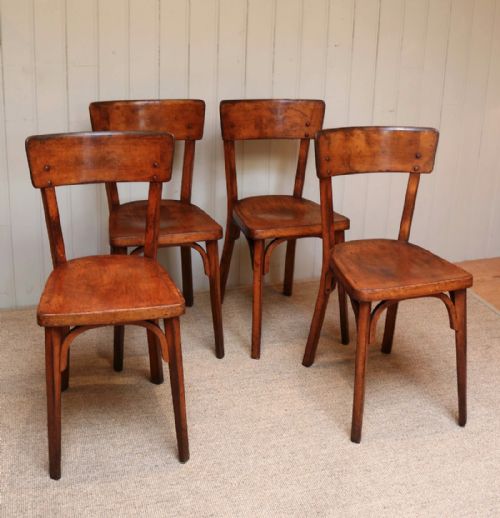 fig 1. Set Of Eight Beechwood And Ply Dining Chairs
