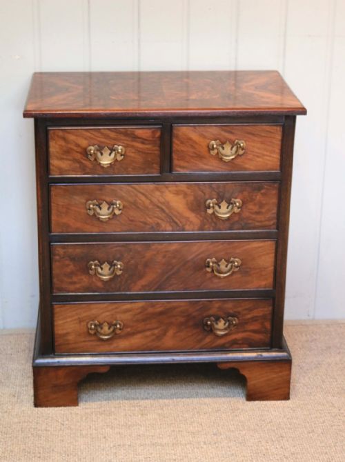 Small Walnut Chest of Drawers