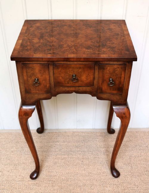 Small Proportioned Burr Walnut Lowboy