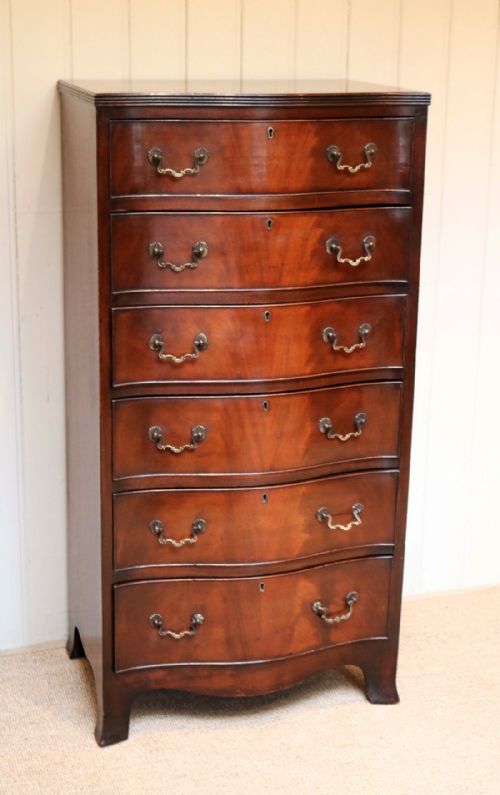fig 1. Tall Mahogant Chest Of Drawers
