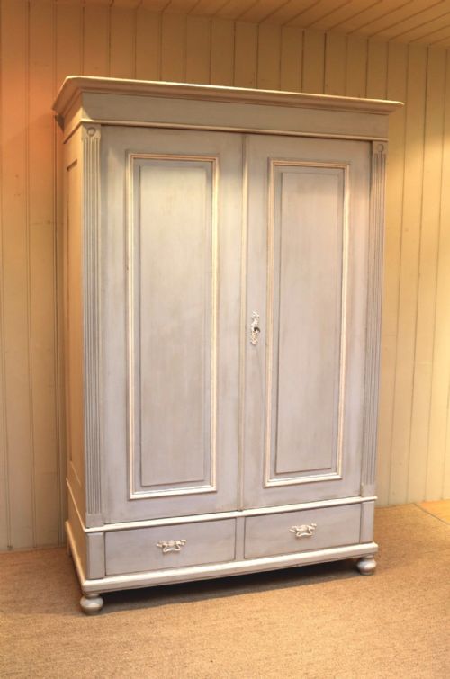 Late 19th Century Painted Two Door Wardrobe