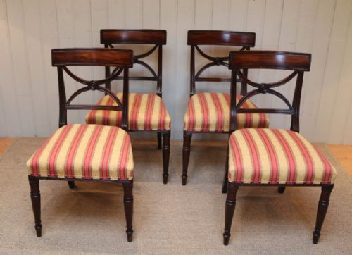 fig 1. Set Of Six Regency Mahogany Dining Chairs 