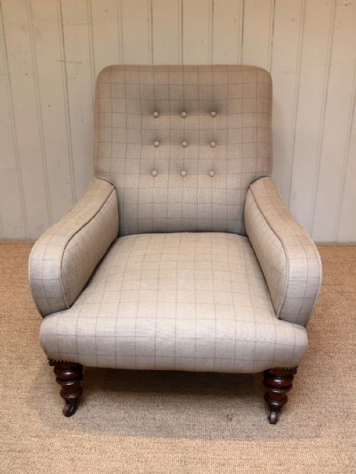 Upholstered Low Armchair