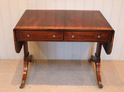 Edwardian Inlaid Mahogany Sofa Table