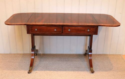 fig 1. Edwardian Inlaid Mahogany Sofa Table