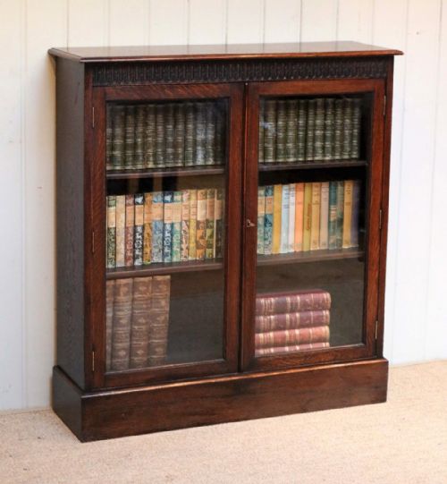 Oak Glazed Bookcase