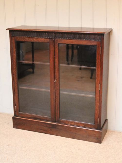 fig 1. Oak Glazed Bookcase