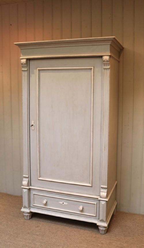 Continental Painted Single Door Wardrobe