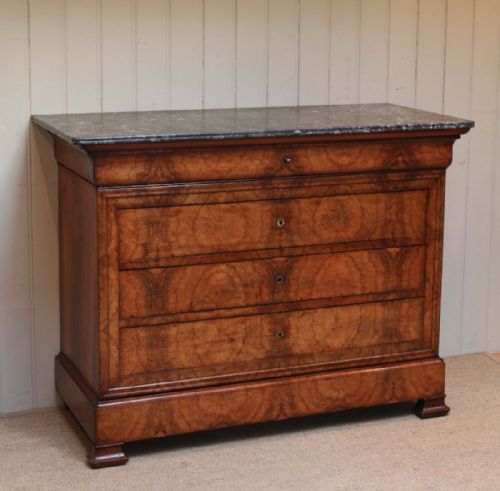 Marble Top Walnut Chest
