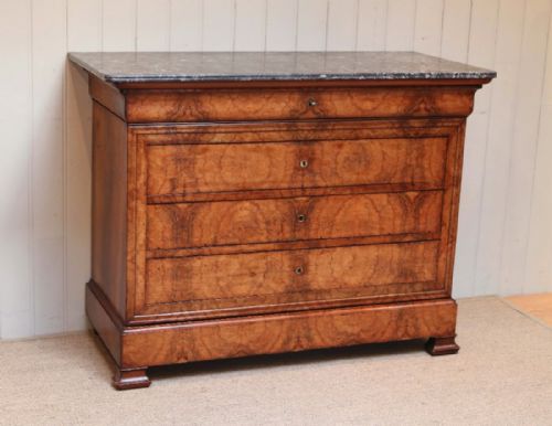 fig 1. Marble Top Walnut Chest