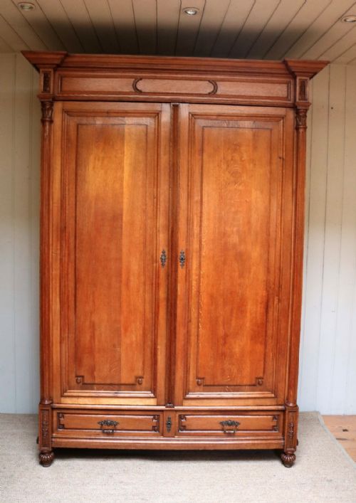 fig 1. Substantial Solid Oak Wardrobe