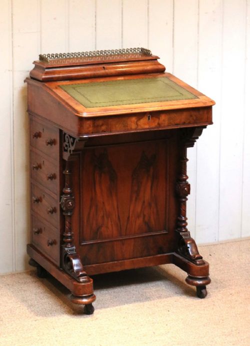 Victorian Walnut Davenport