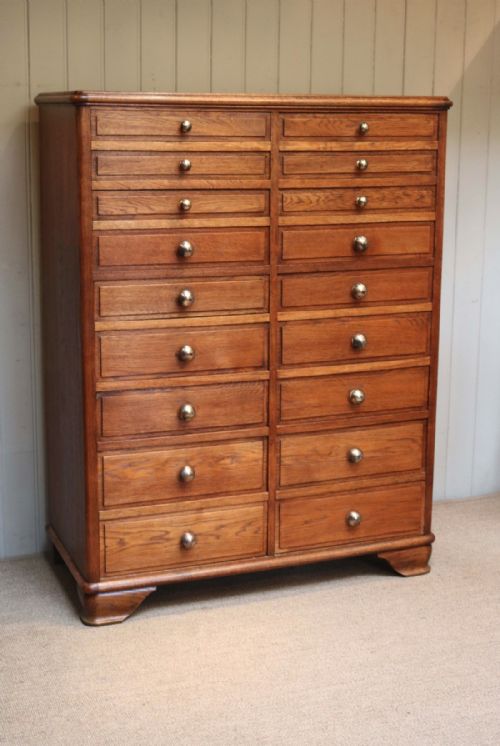 Substantial Oak Drapers Cabinet