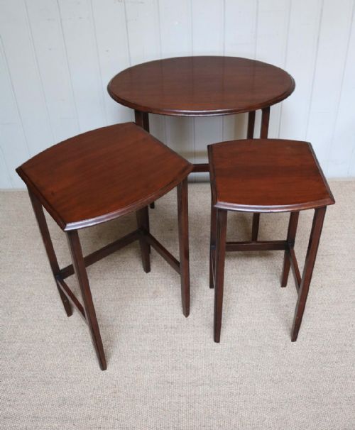 fig 1. Mahogany Nest Of Tables