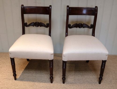 fig 1. Set Of Seven Late Regency Mahogany Chairs