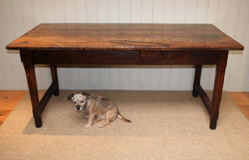 fig 1. Oak Farmhouse Table