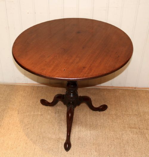 George III Solid Mahogany Tilt Top Table