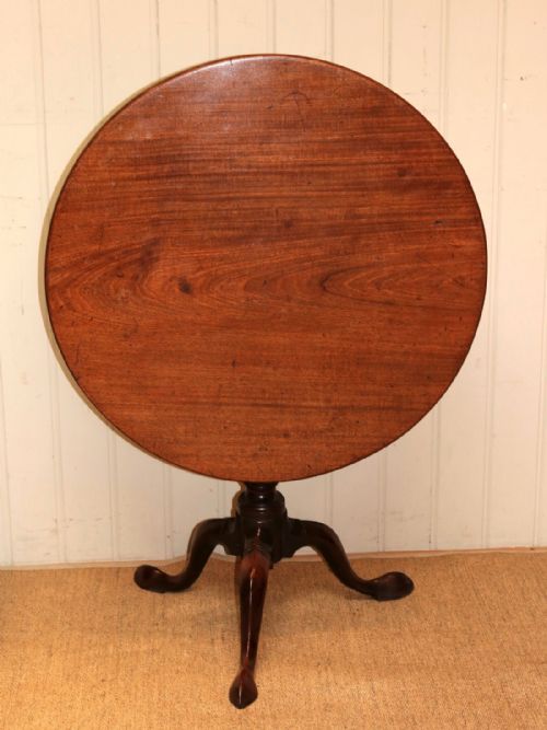 fig 1. George III Solid Mahogany Tilt Top Table