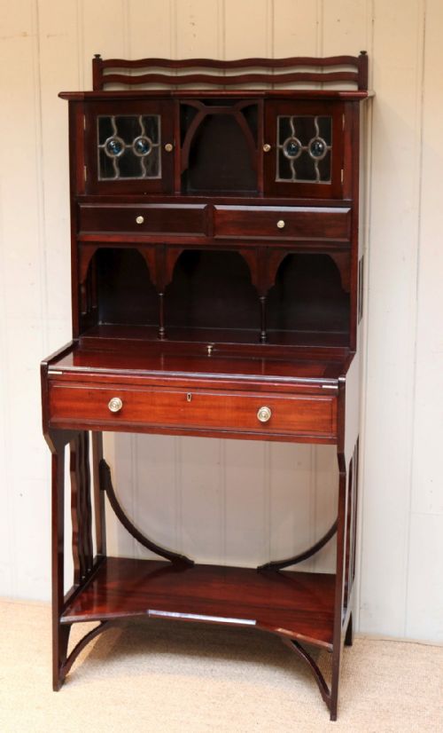 fig 1. Liberty & Co Arts And Crafts Mahogany Desk