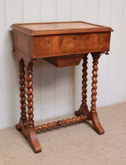 fig 1. French Walnut Workbox