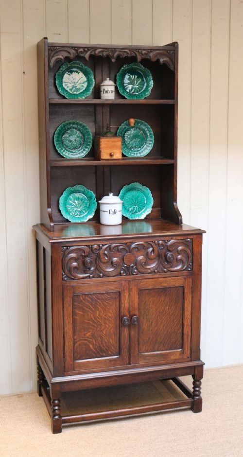fig 1. Small Proportioned Oak Dresser