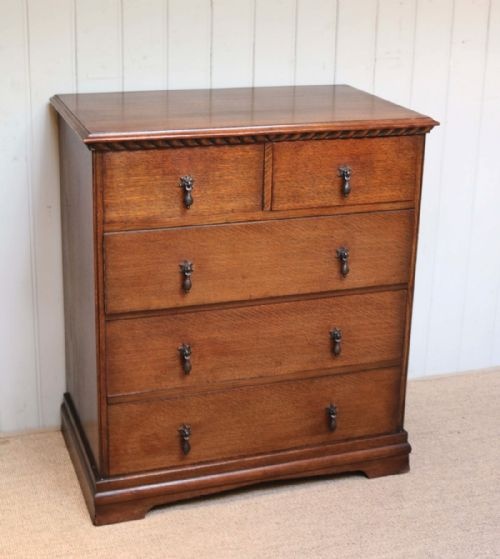 fig 1. Oak Chest Of Drawers