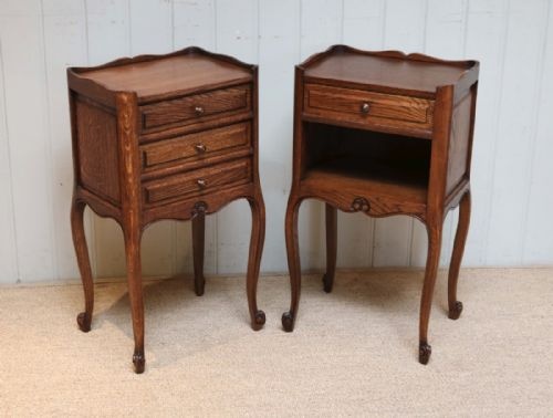 Pair of Oak Bedside Cabinets