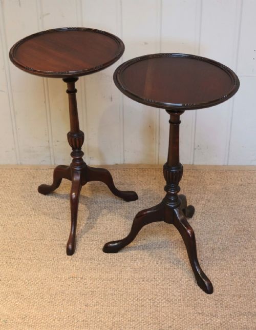 Matched Pair of Mahogany Wine Tables
