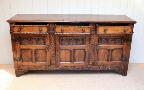 fig 1. Substantial Solid Oak Sideboard