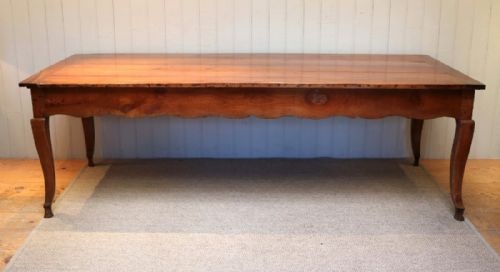Substantial French Cherry Wood Farmhouse Table