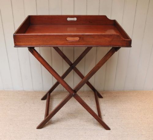 Mahogany Butlers Tray on Stand