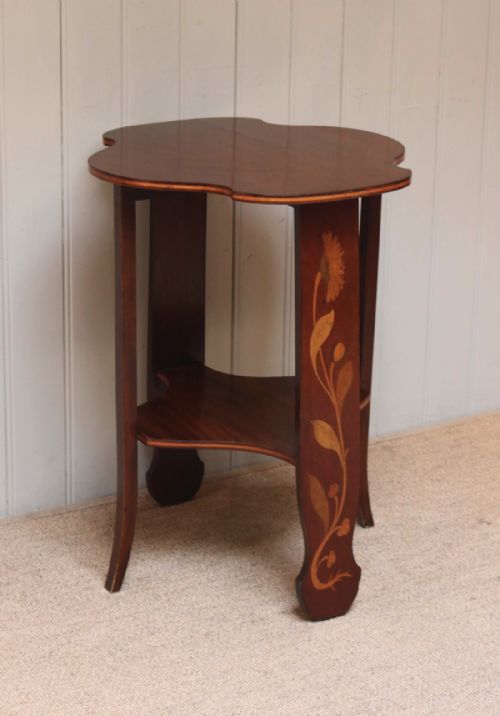 fig 1. Mahogany Art Nouveau Table