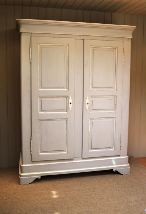 Large Painted Continental Painted Wardrobe