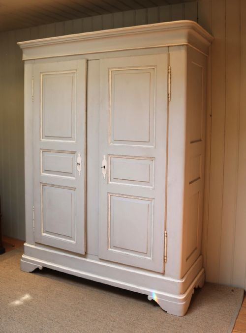 fig 1. Large Painted Continental Painted Wardrobe