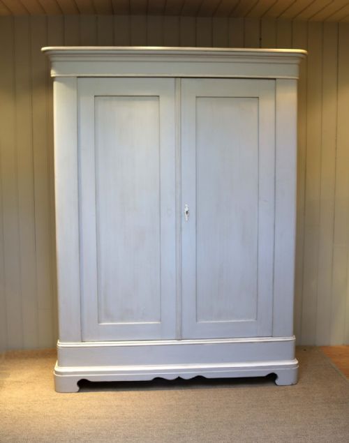 fig 1. Late 19th Century Two Door Painted Wardrobe