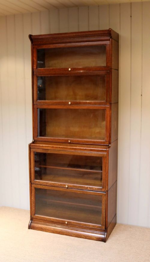 fig 1. Oak Globe Wernicke Style Bookcase
