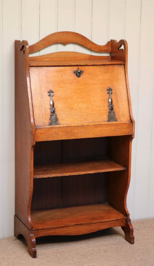 fig 1. Small Proportioned Arts And Crafts Oak Bureau