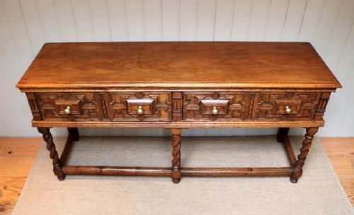 fig 1. Solid Oak Dresser Base