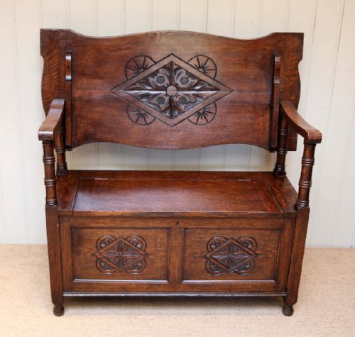 fig 1. Oak Monks Bench