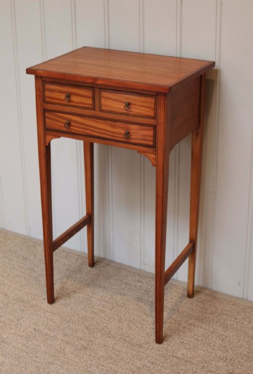 Small Edwardian Satinwood Table