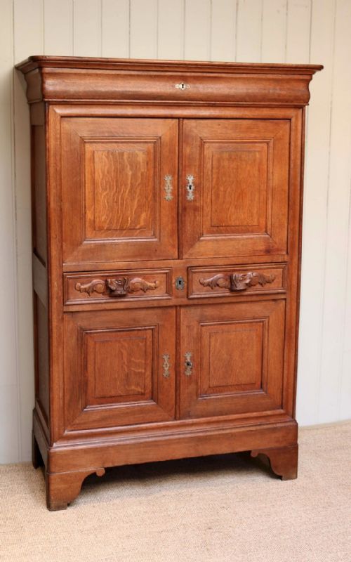French Oak Housekeepers Cupboard